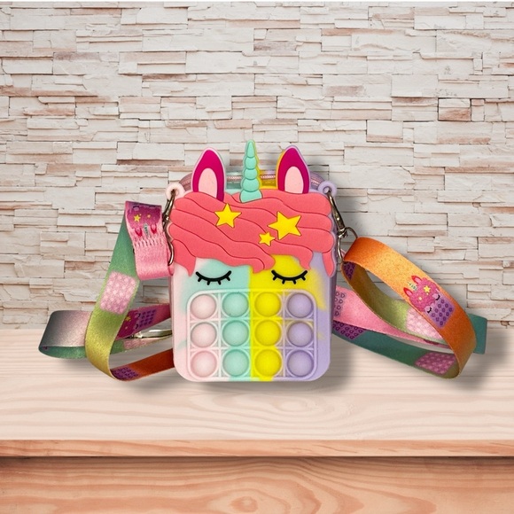 Unicorn Pop It Kids Bag - Multicolor - Picture 1 of 3
